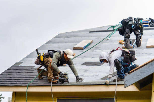 Professional Roofing technician working in Cedar Glen, CA